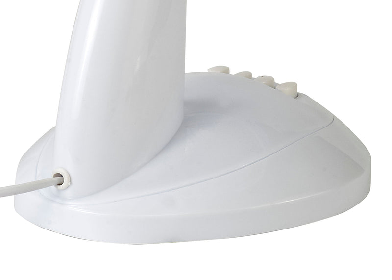 Deco Airo 40W 12", 3 Speed Oscillating Desk Fan, White • D0433