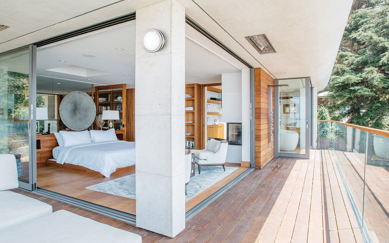 Deco Aldo Round Flush Ceiling/Wall Lamp 2.4W LED IP44 Exterior Louvre Design Stainless Steel/Opal • D0081