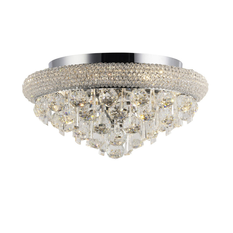 Diyas Alexandra Ceiling 6 Light E14 Polished Chrome/Crystal • IL31445