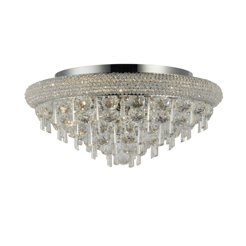 Diyas Alexandra Ceiling 7 Light E14 Polished Chrome/Crystal • IL31446