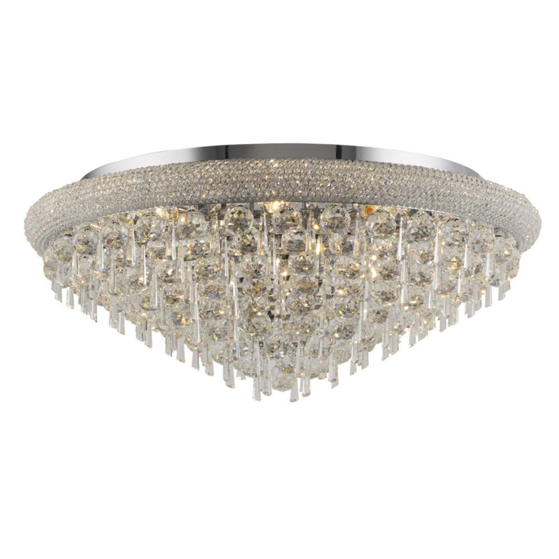 Diyas Alexandra Ceiling 16 Light E14 Polished Chrome/Crystal Item Weight: 24.1kg • IL31448