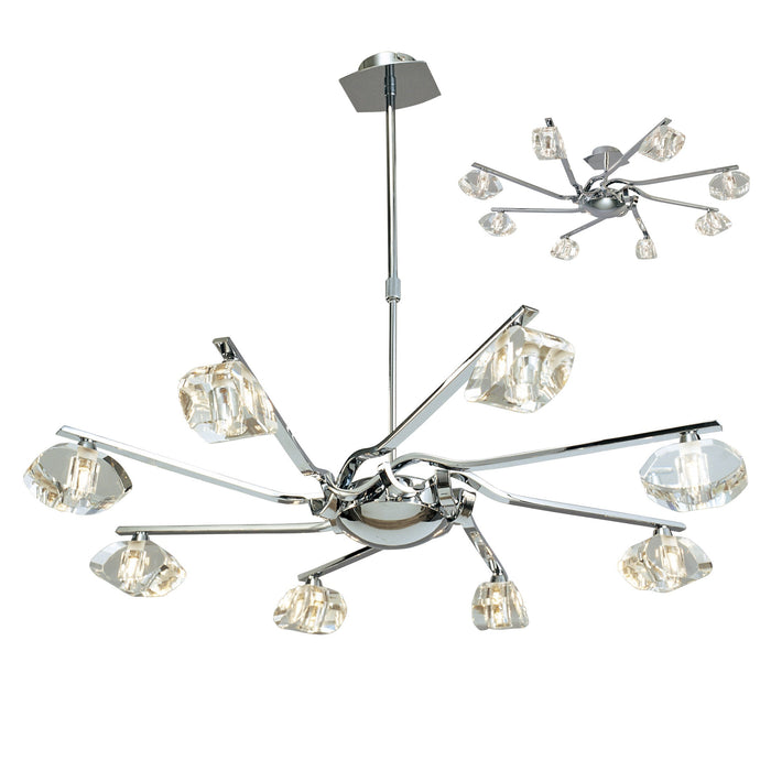 Mantra M0410 Alfa Pendant 8 Light G9, Polished Chrome • M0410