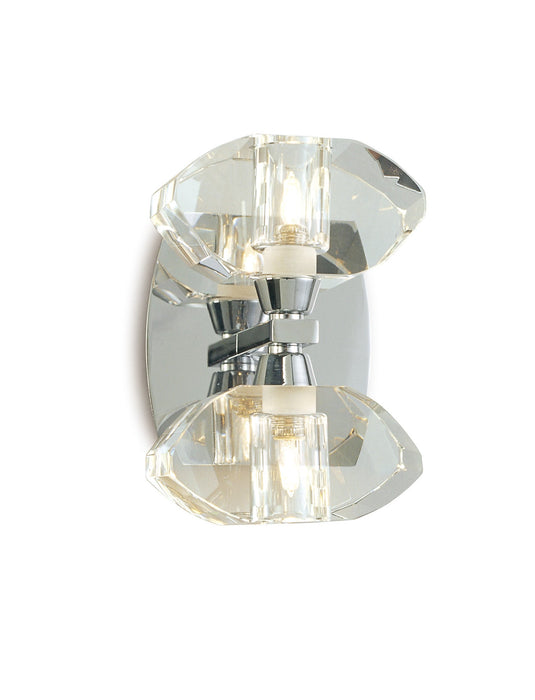 Mantra M0424/S Alfa Wall Lamp Switched 2 Light G9, Polished Chrome • M0424/S