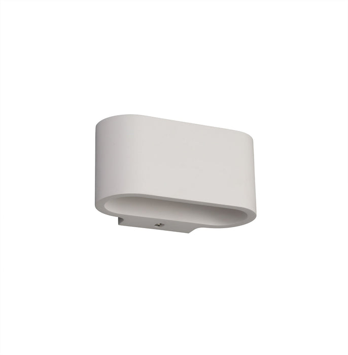 Deco Alina Oval Wall Lamp, 1 x G9, White Paintable Gypsum • D0495