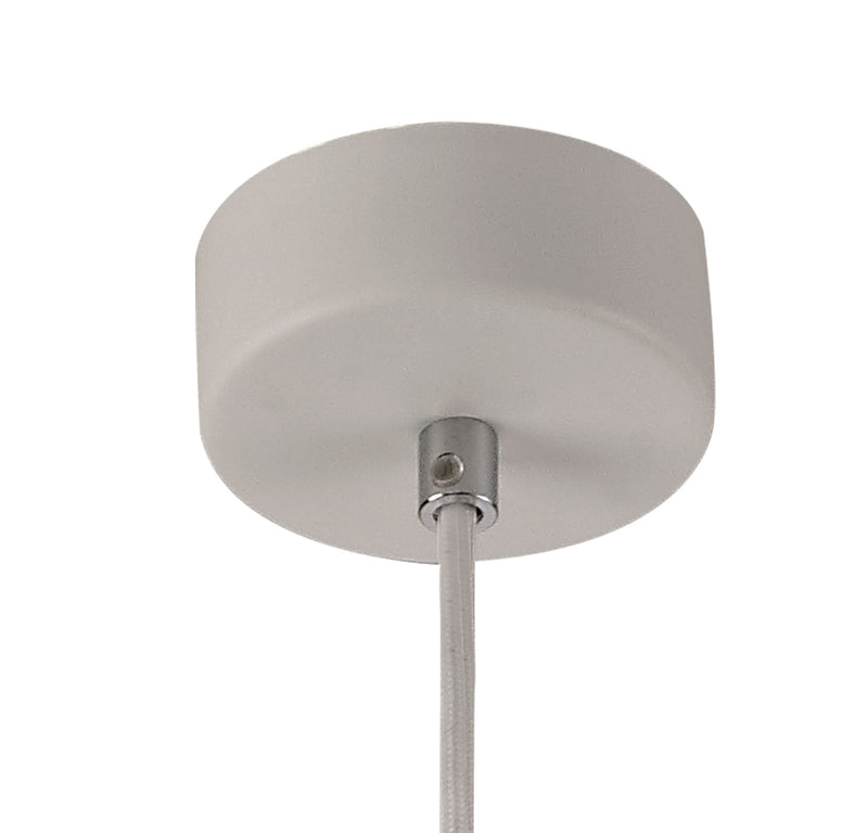 Deco Alina Rectangluar Pendant, 1 x GU10, White Paintable Gypsum • D0501