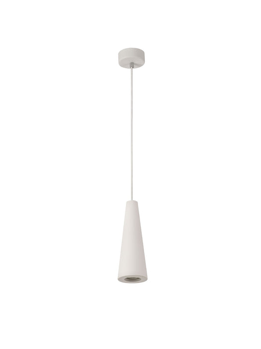 Deco Alina Cone Pendant, 1 x GU10, White Paintable Gypsum • D0503