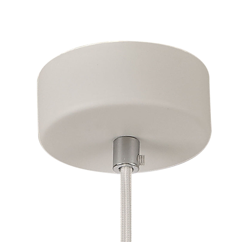 Deco Alina Dome Pendant, 1 x E27, White Paintable Gypsum • D0504