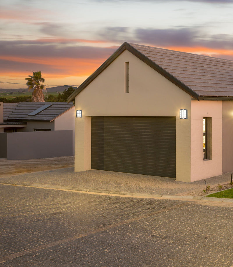 Deco Allegra Flush Wall Lamp 216mm x 178mm With Rectangular Slot Cover, 14W LED IP44, Ext/Interior, 4000K, Stainless Steel /Frosted PC Diffuser • D0263