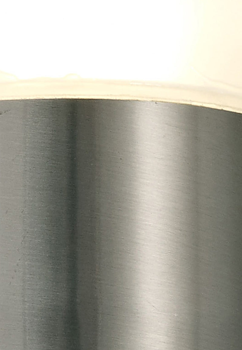 Deco Alpin Upward Lighting Cylinder Wall Lamp, 10W LED IP44, Ext/Interior, 4000K, Stainless Steel /Frosted Polycarbonate Diffuser • D0261