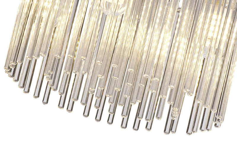 Regal lighting SL-2223 4 Light Flush Ceiling Light Polished Chrome And Clear Glass IP44