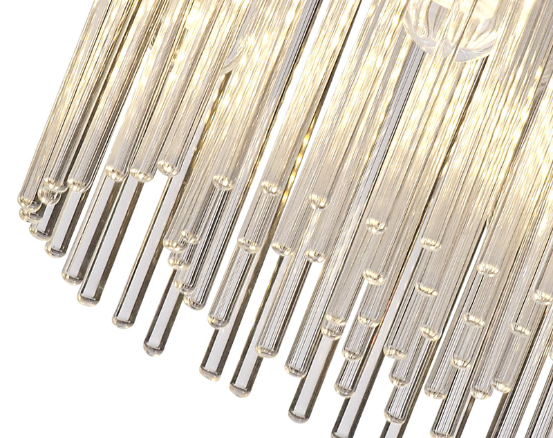 Regal lighting SL-2223 4 Light Flush Ceiling Light Polished Chrome And Clear Glass IP44