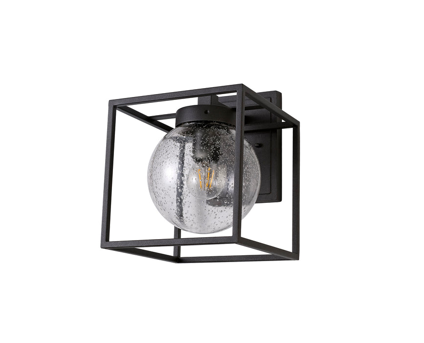Regal Lighting SL-1674 1 Light Outdoor Wall Light Anthracite With Clear Seeded Glass IP54