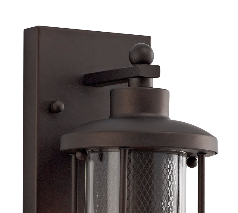 Regal Lighting SL-2099 1 Light Outdoor Wall Light Antique Bronze With Clear Glass IP54