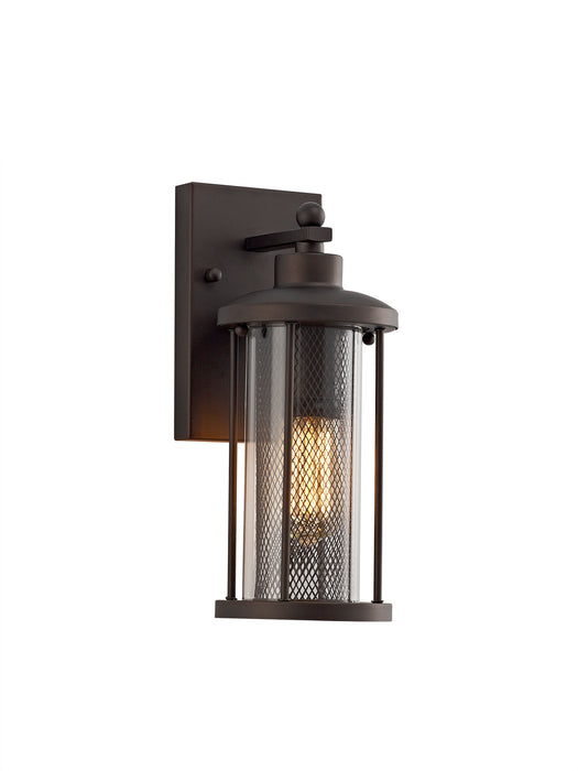 Regal Lighting SL-2099 1 Light Outdoor Wall Light Antique Bronze With Clear Glass IP54