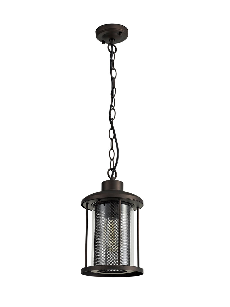 Regal Lighting SL-1986 1 Light Outdoor Ceiling Pendant Antique Bronze With Clear Glass IP54