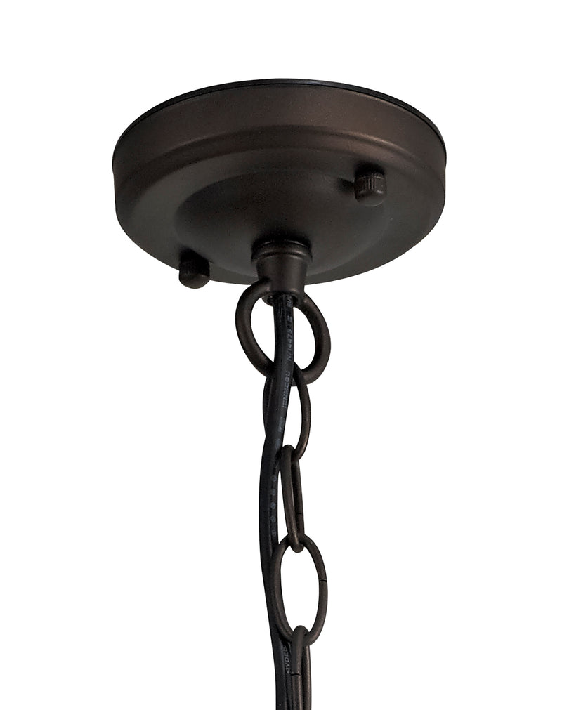 Regal Lighting SL-1986 1 Light Outdoor Ceiling Pendant Antique Bronze With Clear Glass IP54