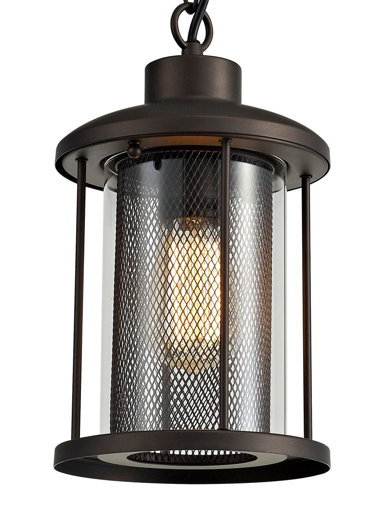 Regal Lighting SL-1986 1 Light Outdoor Ceiling Pendant Antique Bronze With Clear Glass IP54