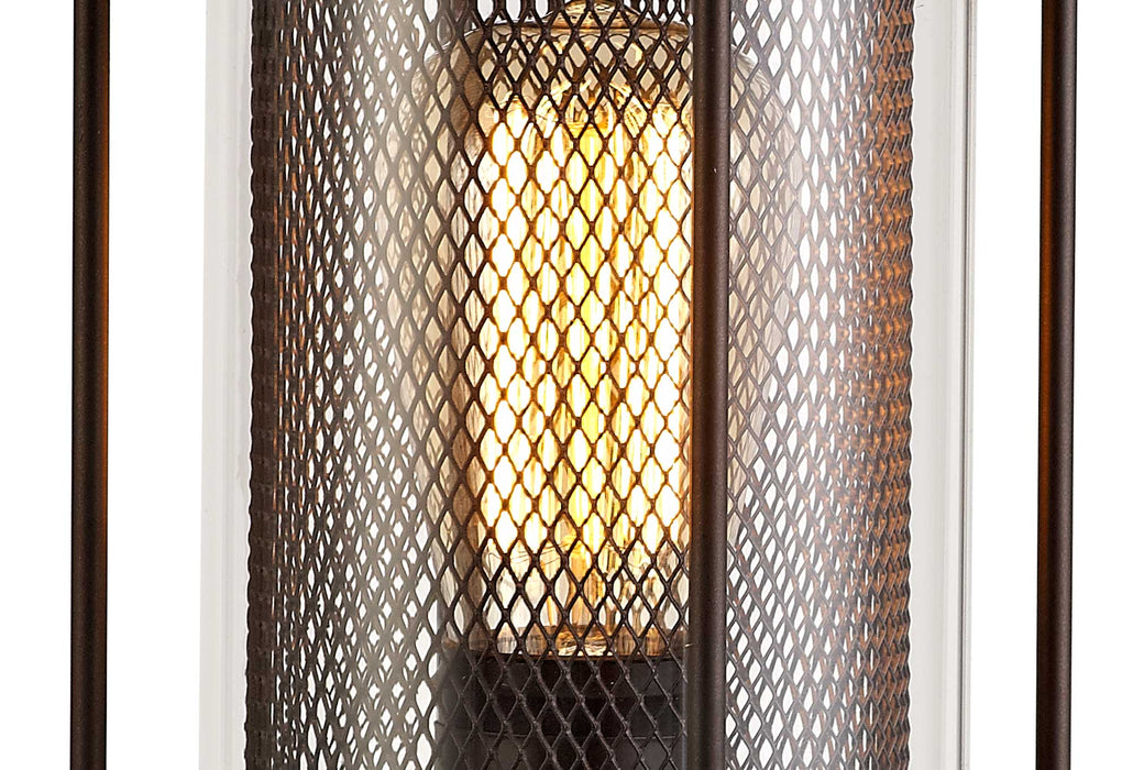 Regal Lighting SL-1985 1 Light Outdoor Post Light Antique Bronze With Clear Glass IP54