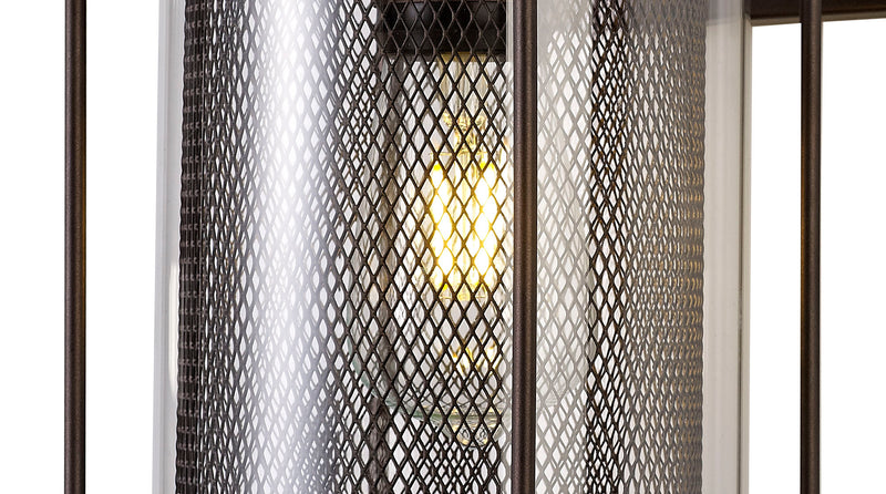 Regal Lighting SL-1888 1 Light Extra Large Outdoor Wall Light Antique Bronze With Clear Glass IP54