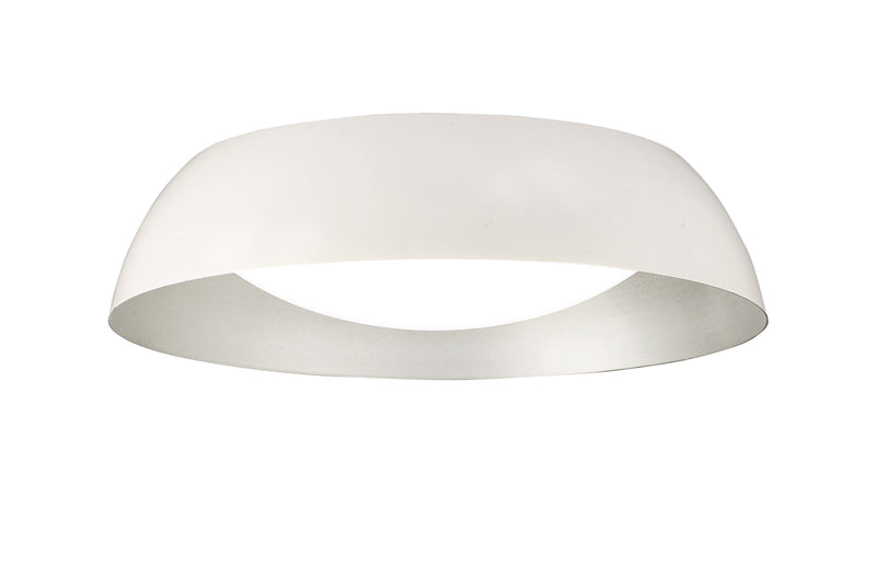 Mantra M4847 Argenta Ceiling Small 18W LED 3000K, 1800lm, Matt White/Silver/White Acrylic, 3yrs Warranty • M4847