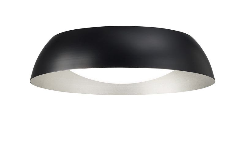 Mantra M4849 Argenta Ceiling Small 18W LED 3000K, 1800lm, Matt Black/Silver/White Acrylic, 3yrs Warranty • M4849