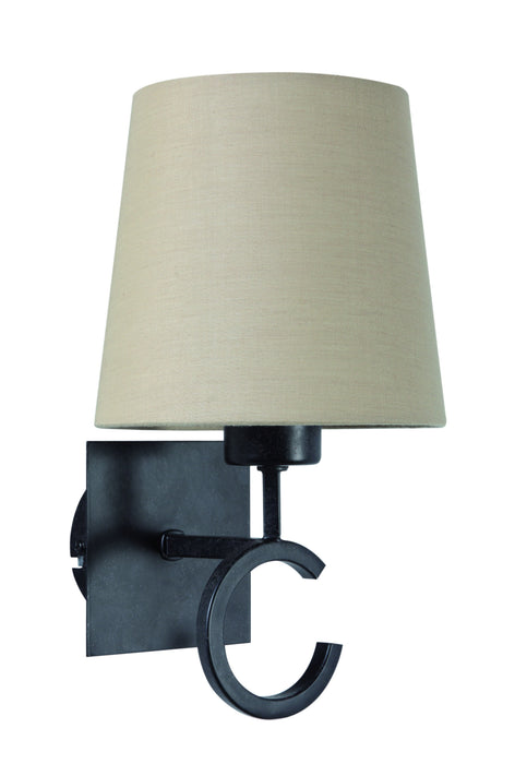 Mantra M5216 Argi Wall Lamp 1 Light E27 With Taupe Shade Brown Oxide • M5216