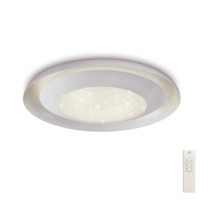 Mantra M5925 Ari Flush 76cm Round 40W LED 3000-6500K Tuneable, 3200lm, Remote Control White, 3yrs Warranty • M5925