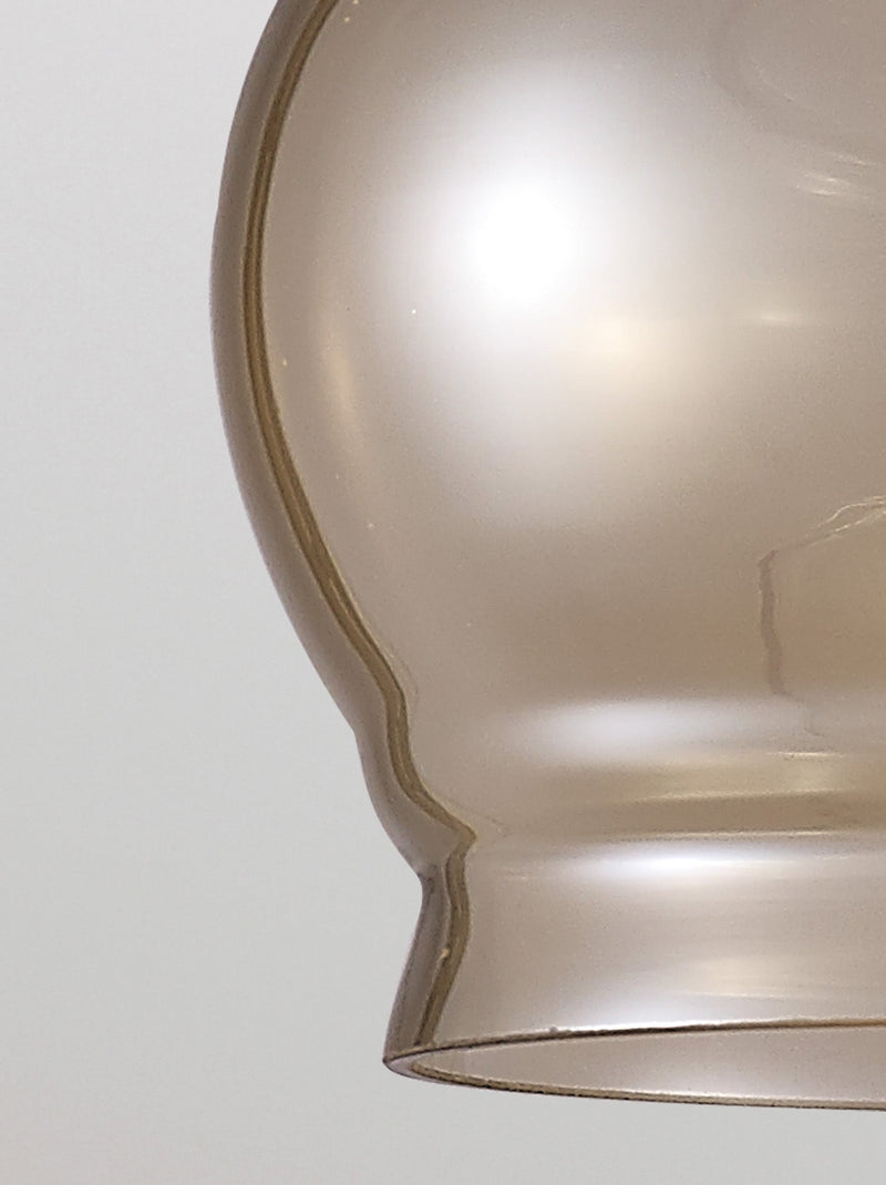 Deco Ariel Single Large Pendant 1 Polished Chrome/Cognac Glass • D0099