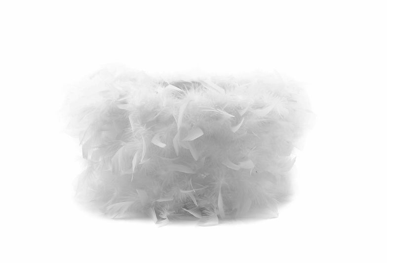 Diyas Arqus Feather Shade White 250mm x 180mm • ILS10621