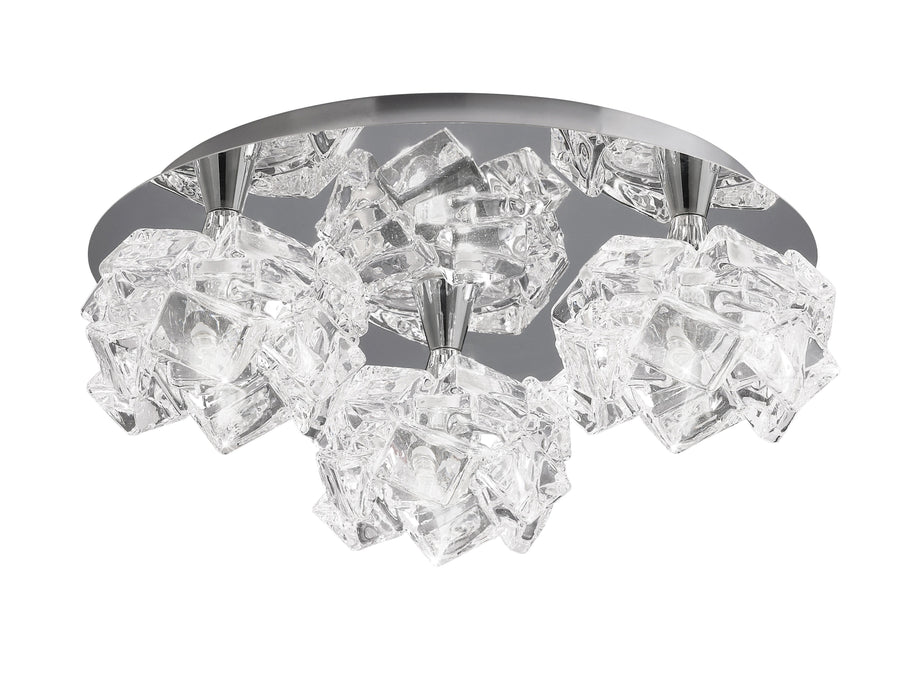 Mantra M3955 Artic Ceiling 3 Light G9 Round Small, Polished Chrome • M3955