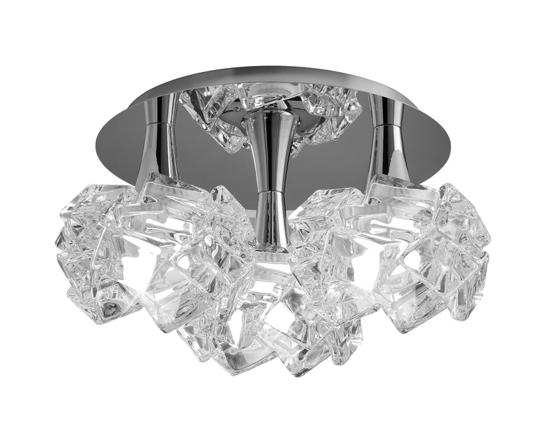 Mantra M3965 Artic Ceiling 3 Light E27 Round Large, Polished Chrome • M3965