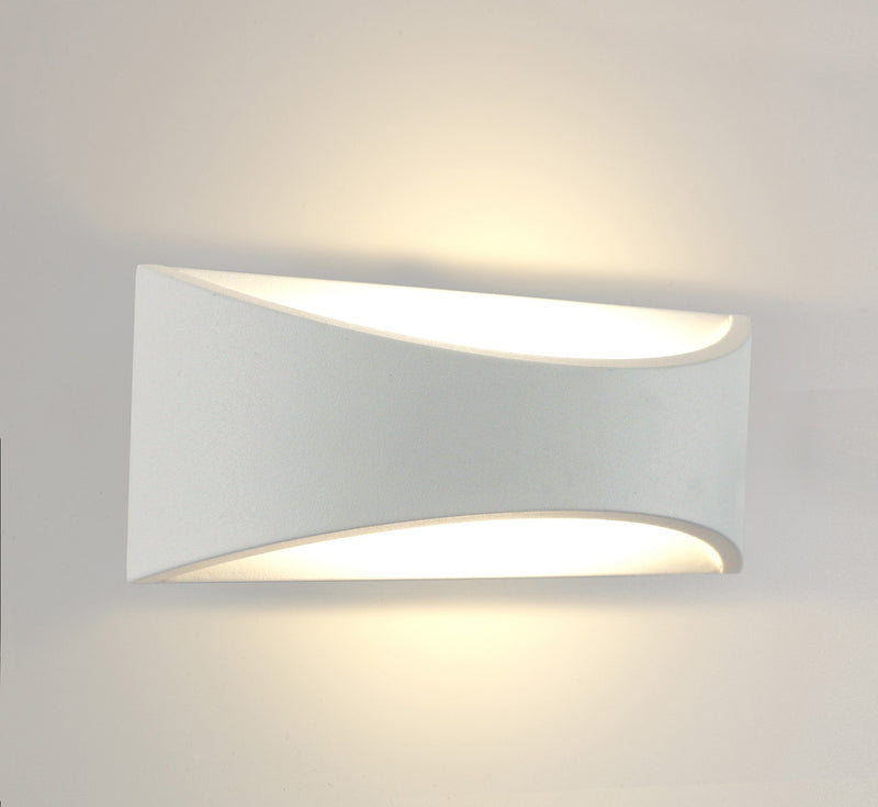 Deco Aryana Up & Downward Lighting Wall Light 6W LED 3000K, Sand White, 375lm, IP54, 3yrs Warranty • D0458