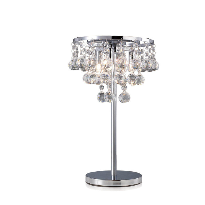 Diyas Atla Table Lamp 3 Light G9 Polished Chrome/Crystal • IL30028
