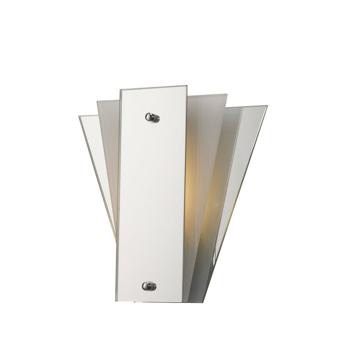 Deco Atlantis 250 x 260mmWall Lamp, 1 Light E27 Frosted/Mirror • D0013