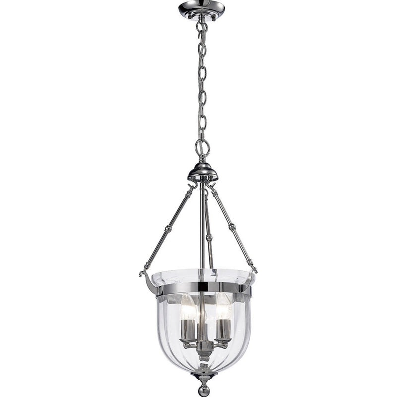 Diyas Aubrey Pendant 3 Light E14 Polished Chrome/Glass • IL31072