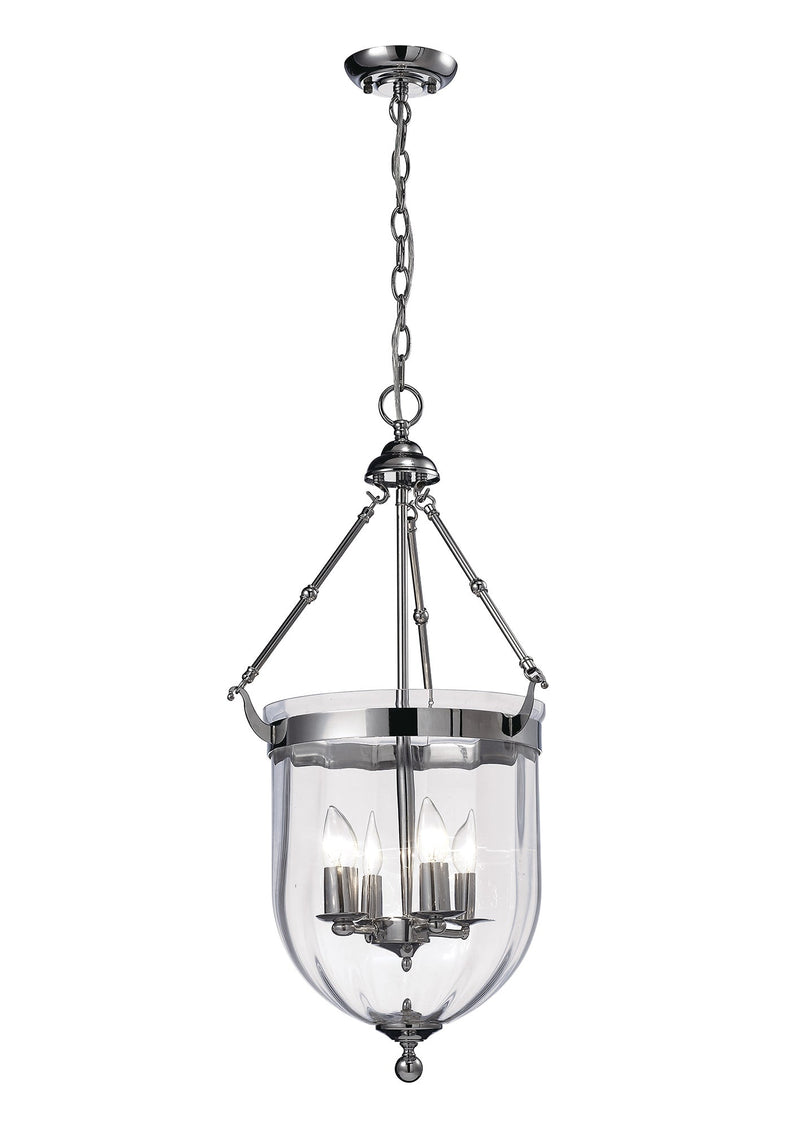 Diyas Aubrey Pendant 4 Light E14 Polished Chrome/Glass • IL31073