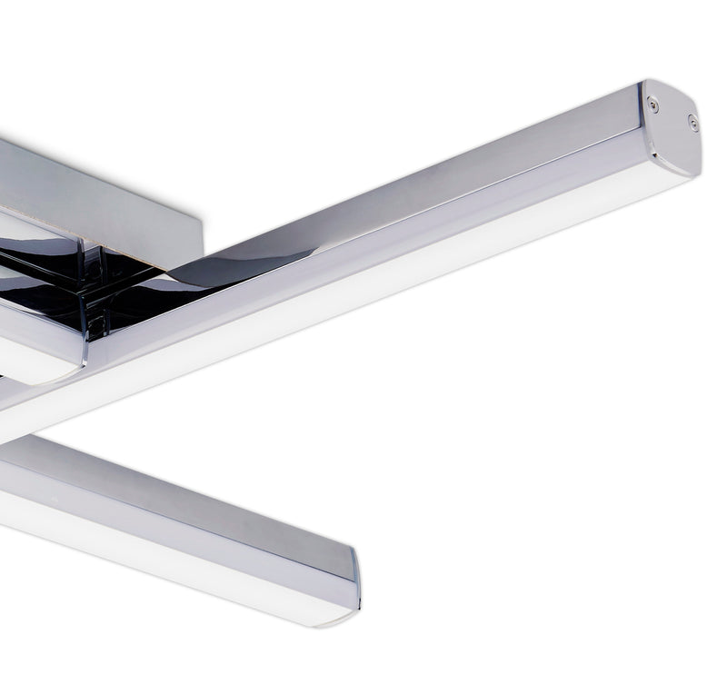 Regal lighting SL-2252 4 Light Flush LED Ceiling Light Polished Chrome IP44