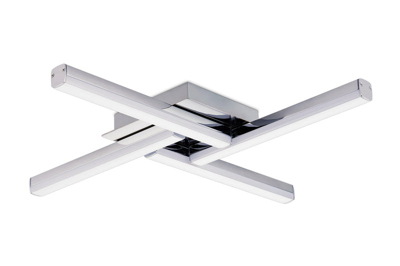 Regal lighting SL-2252 4 Light Flush LED Ceiling Light Polished Chrome IP44