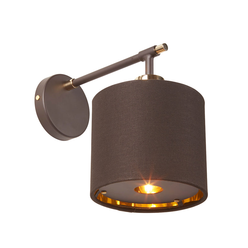 grey fabric wall light