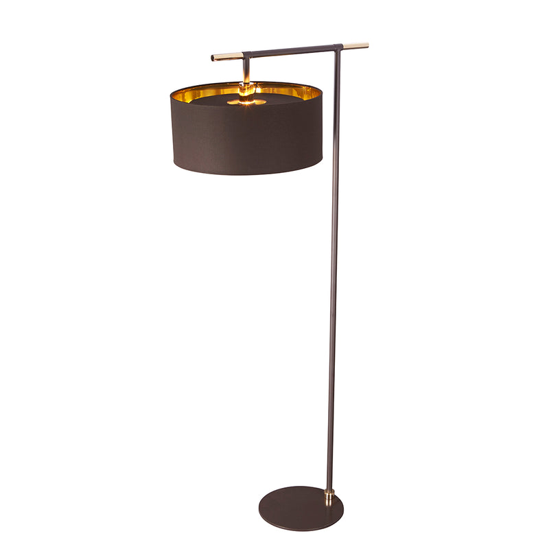 grey fabric floor lamp