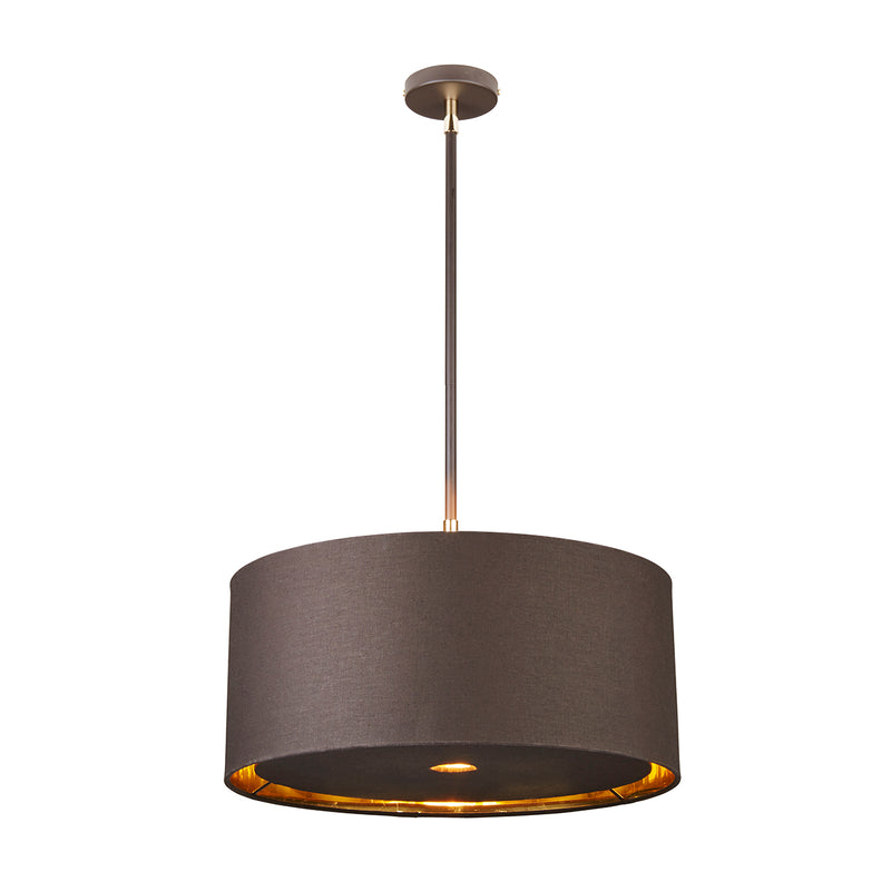 grey fabric ceiling light