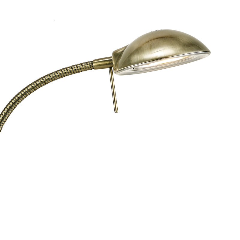 Deco Bamberg Table Lamp 1 Light G9 Antique Brass • D0119