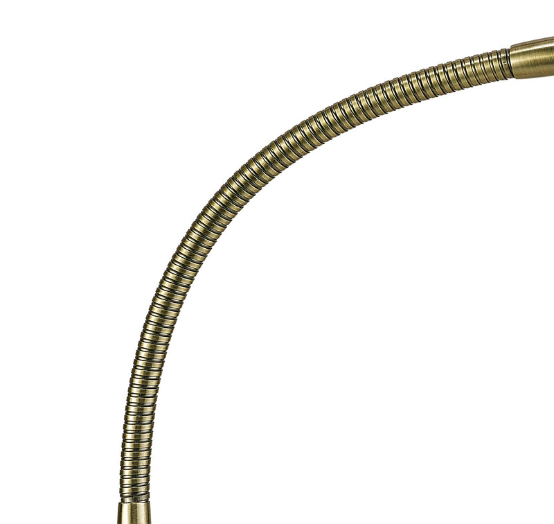 Deco Bamberg Table Lamp 1 Light G9 Antique Brass • D0119