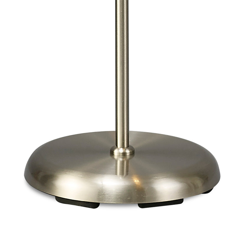 Deco Bamberg Floor Lamp 1 Light G9 Satin Nickel • D0120