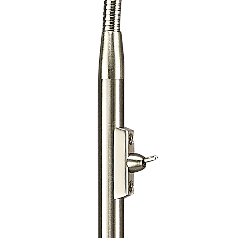 Deco Bamberg Floor Lamp 1 Light G9 Satin Nickel • D0120