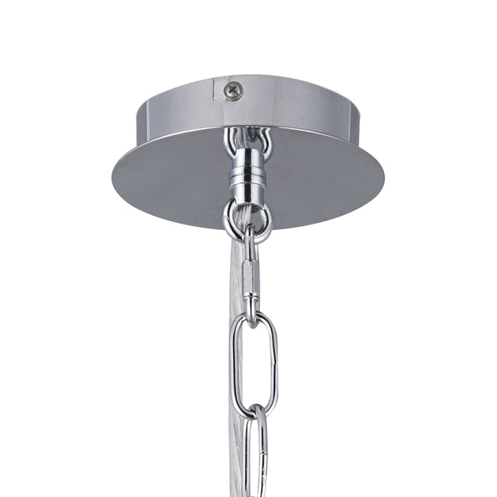 Deco Banyan 5 Light Multi Arm Pendant Without Shade, c/w 2m Chain, E14 Polished Chrome • D0357