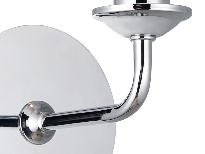 Deco Banyan 1 Light Switched Wall Lamp Without Shade, E14 Polished Chrome • D0360