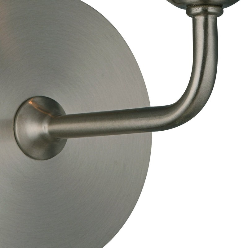 Deco Banyan 1 Light Switched Wall Lamp Without Shade, E14 Satin Nickel • D0362