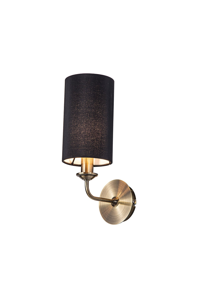 Deco Banyan 1 Light Switched Wall Lamp Without Shade, E14 Antique Brass • D0361