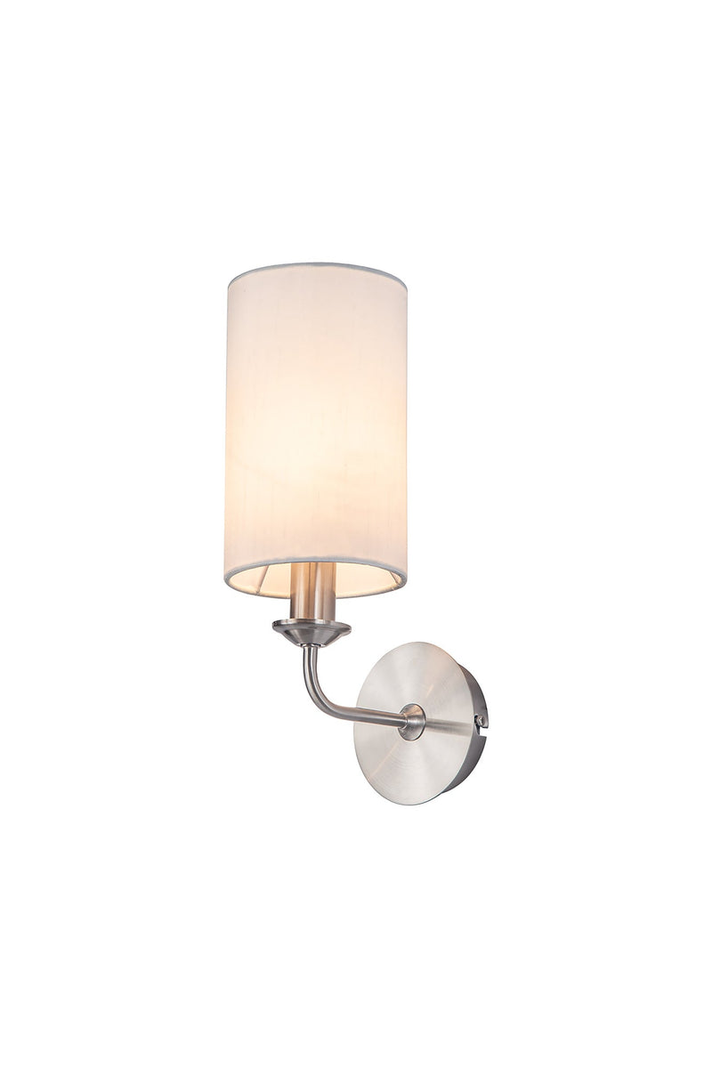 Deco Banyan 1 Light Switched Wall Lamp Without Shade, E14 Satin Nickel • D0362